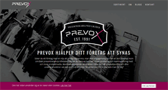 Desktop Screenshot of prevox.se