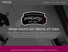 Tablet Screenshot of prevox.se